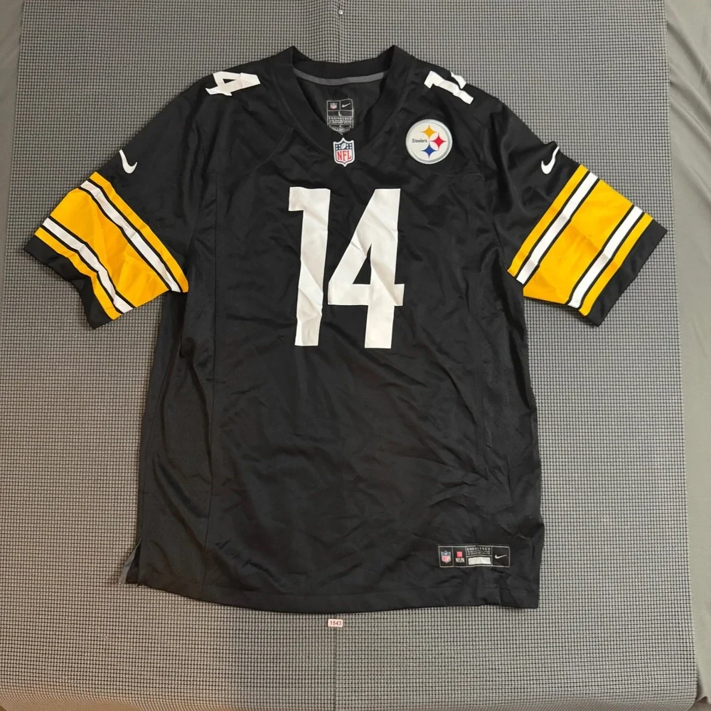 Nike Pittsburgh Steelers George Pickens 14 Jersey Mens Large Black NFL Football